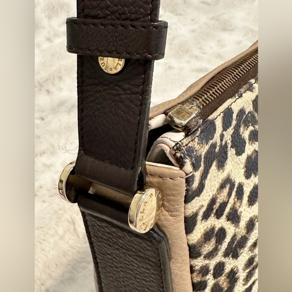 Furla made in Italy, Leather Cheetah Print Crossbody/ Shoulder Bag, Adj straps - Picture 3 of 15